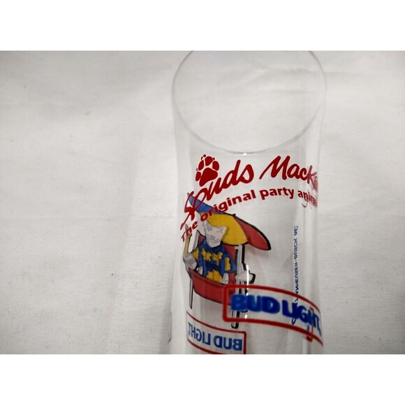Vintage Bud Light Spuds Mackenzie Original Party Animal Set of 2 Pilsner Glasses - Picture 4 of 10